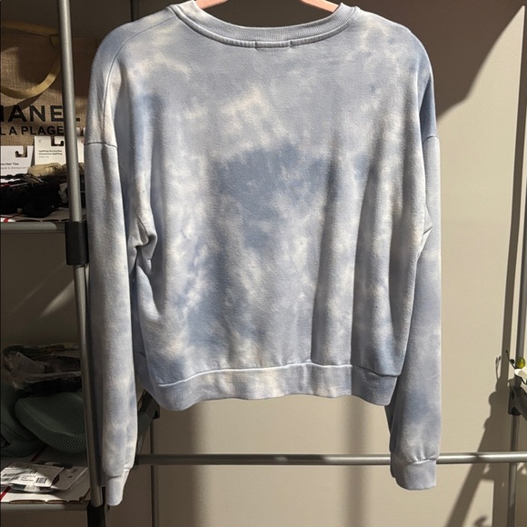 Beyond Yoga Day to Day Pullover in Blue Dream-Gray Cloud Dye - Picture 7 of 7